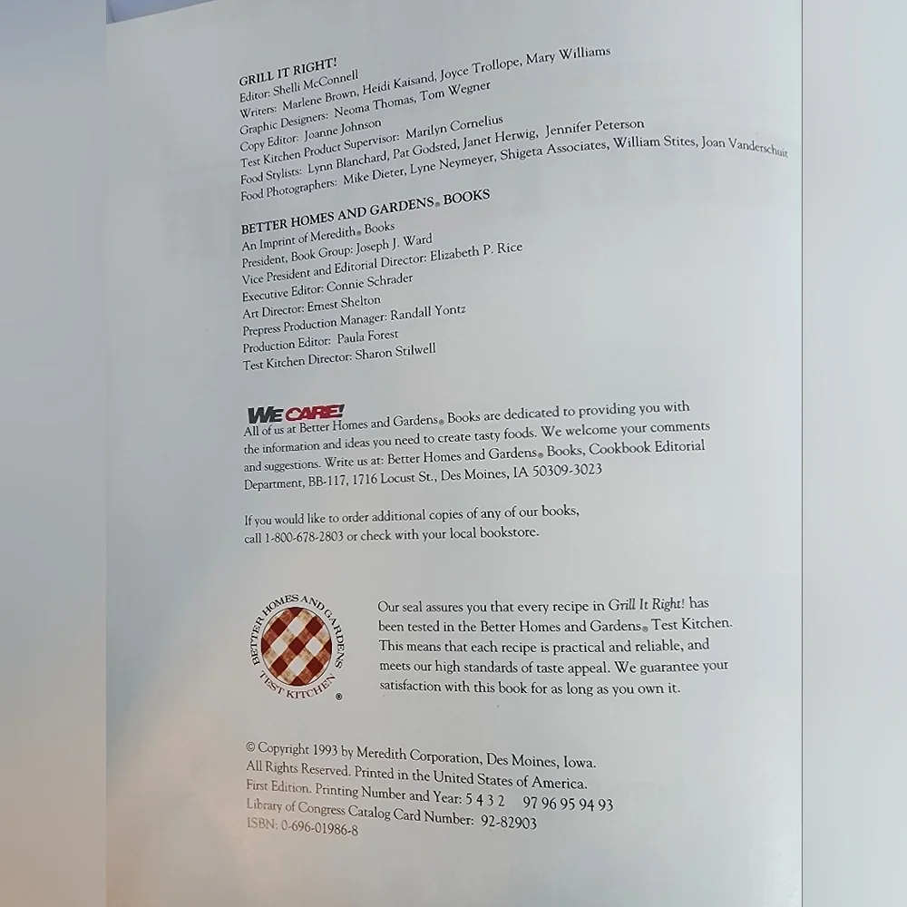 Better Homes and Gardens Grill It Right Cookbook